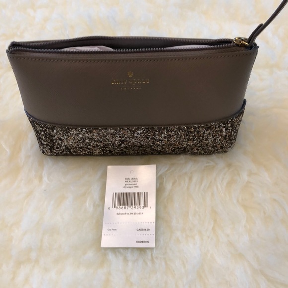 Kate Spade Greta Court Little Shilo Glitter Pouch - Picture 5 of 8